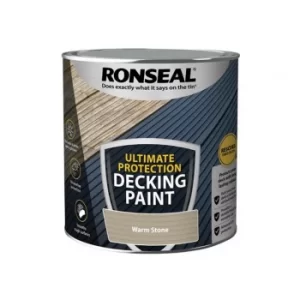 image of Ronseal Ultimate Protection Decking Paint Warm Stone 2.5 litre