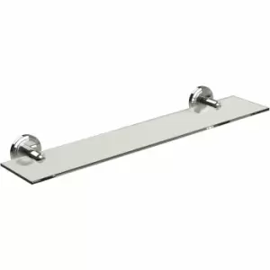 image of Miller Oslo Glass Shelf Polished Nickel