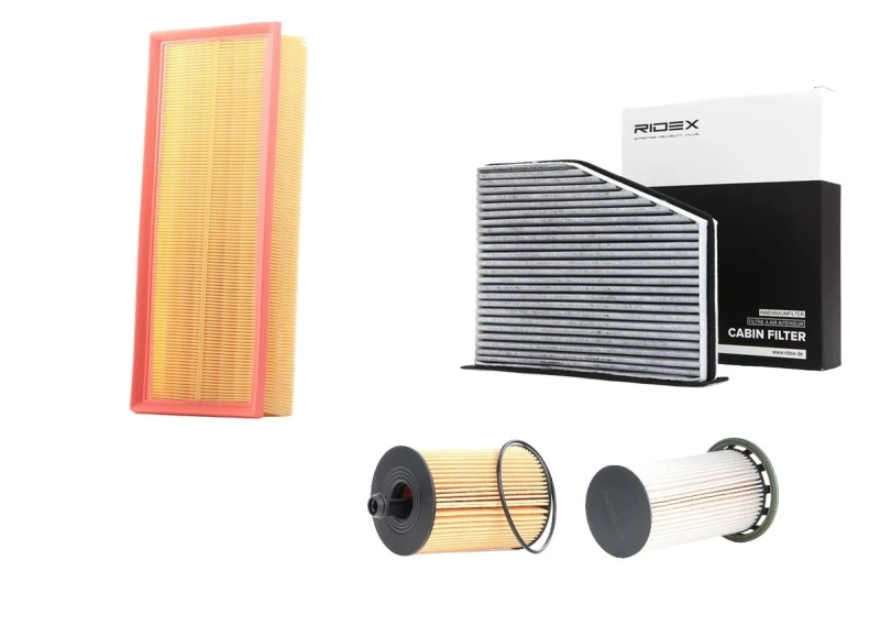 Image of RIDEX 4055F25064 Filter Set with gaskets/seals, with pre-filter Filter Set (4055)