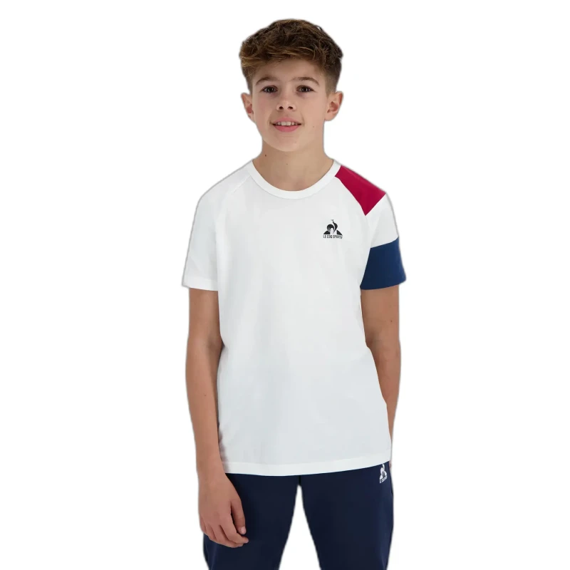 Image of Le Coq Sportif Kid's T-Shirt Le Coq Sportif No. 1 Bleu Unisex 10 ans