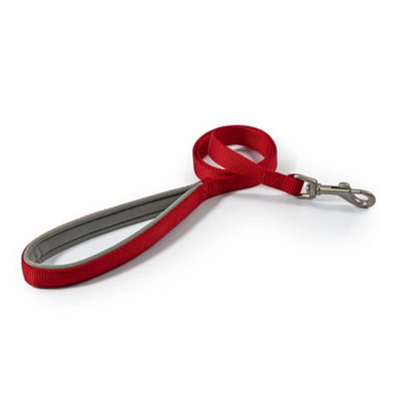 Image of Ancol Viva Soft Touch Padded Snap Lead Red, Size 100 X 1.2 Cm, Max Kg 20 Kg, Weather Proof