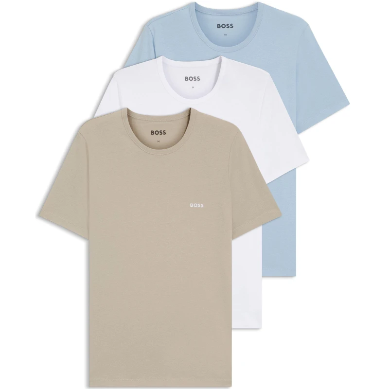 Image of Boss Tshirtrn 3p Classic 10267938 0 Wht/Blu/Brn male L