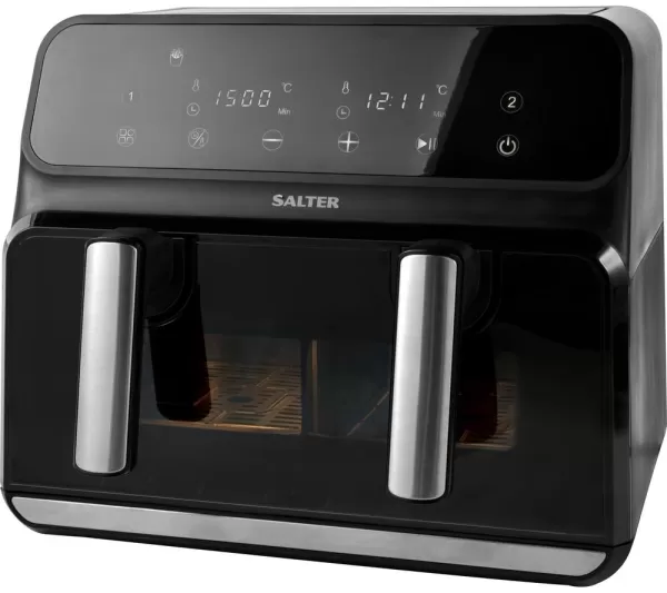 Image of SALTER Fuzion EK5728 1700W 8L Dual Air Fryer
