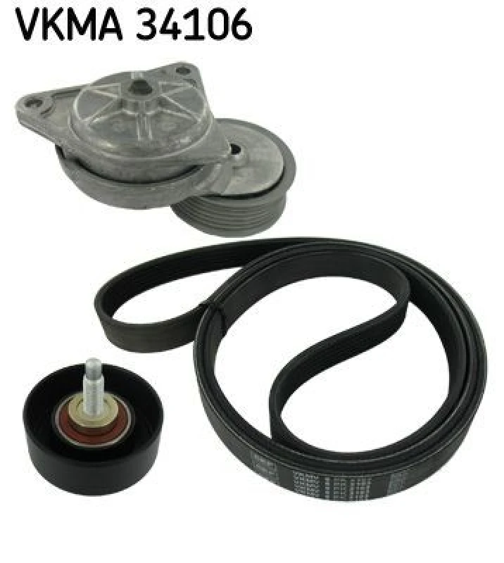 Image of SKF V-Ribbed Belt Set SKF VKMA 34106