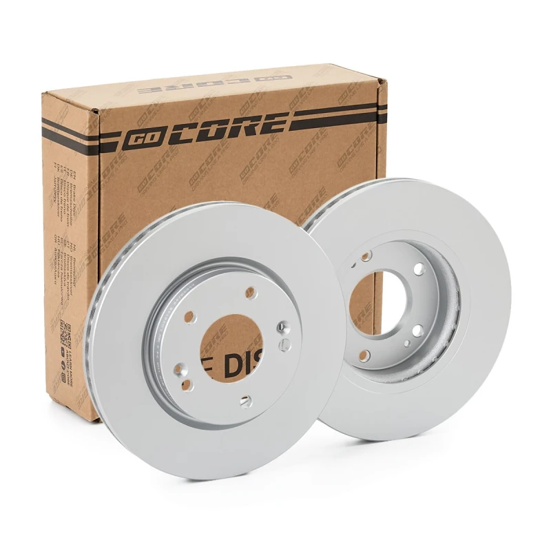 Image of goCORE GCH20001 Brake disc Front Axle, Vented, Cast Iron, Coated, without wheel studs Cast Iron Brake Disc (82)