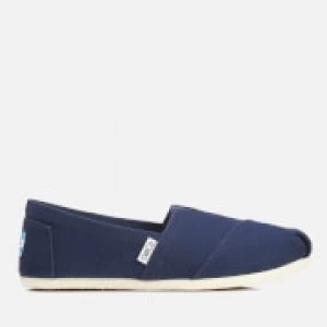 TOMS Womens Core Classics Slip-On Pumps - Navy Canvas - UK 4/US 6