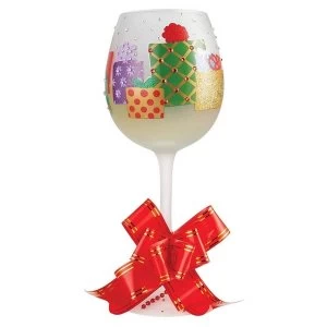 Image of Superbling Yuletide Treasures Wine Glass