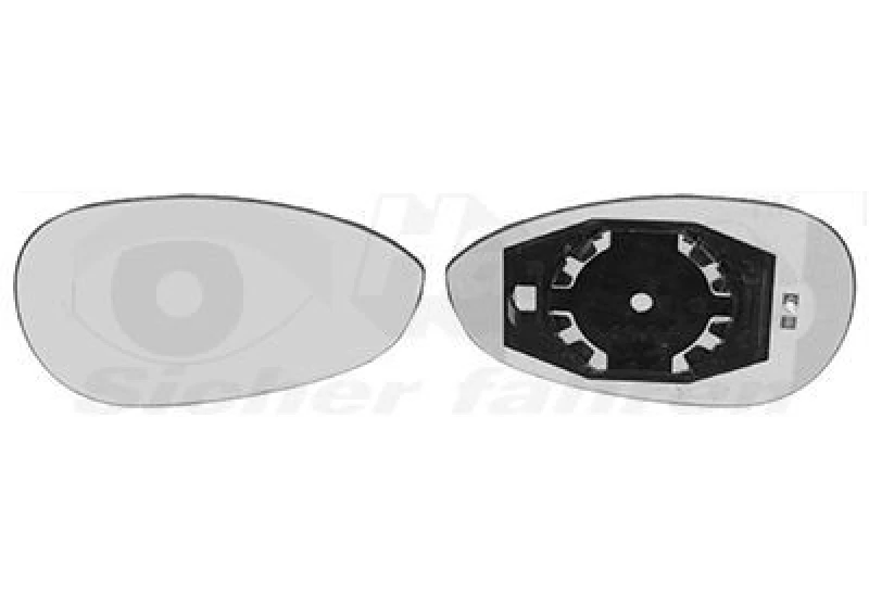 Image of VAN WEZEL Wing mirror glass VAN WEZEL 1624838
