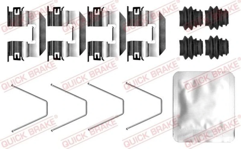 Image of QUICK BRAKE Brake pad fitting kit QUICK BRAKE 109-0100