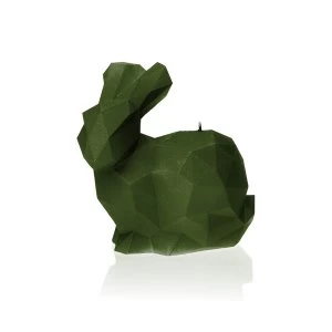 Image of Dark Green Large Rabbit Candle