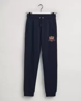 Image of GANT Teens Teens Banner Shield Sweatpants (176) Blue