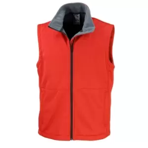 Image of Result Mens Core Soft Shell Bodywarmer Jacket (2XL) (Red)