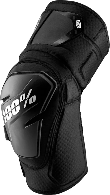 Image of 100% Fortis Bicycle Knee Protectors, black, Size S M for Men