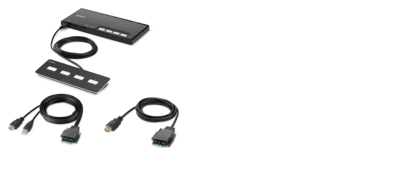 Image of Belkin F1DN104MOD-HH-4 KVM switch Black