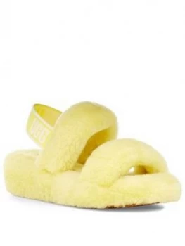 image of Ugg Oh Yeah Slipper - Neon Yellow