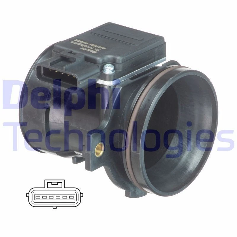 Image of DELPHI Mass air flow sensor DELPHI AF10655-12B1