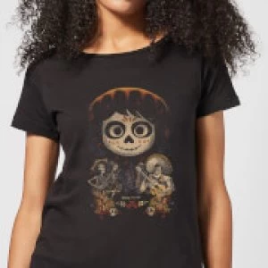 Image of Coco Miguel Face Poster Womens T-Shirt - Black
