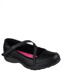 image of Skechers Breathe-Easy Mary Jane School Shoes - Black