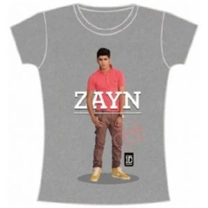 Image of One Direction Zayn Standing Pose Skinny Grey TS: Small