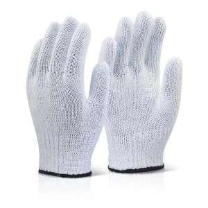 image of Click2000 Mixed Fibre Gloves Light Weight White Ref MFGLW Pack of 240