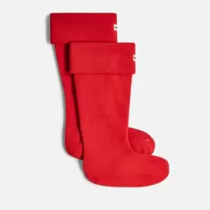 Image of Hunter Womens Recycled Fleece Tall Boot Sock - Military Red - M