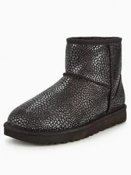Image of UGG Classic Mini Glitzy Boot Black Size 4 Women