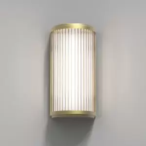 image of Versailles 250 Phase Dimmable Bathroom Small LED Flush Wall Light Matt Gold