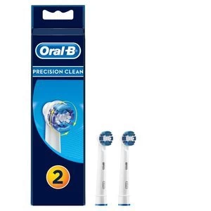 image of Oral B Precision Clean Replacement Toothbrush Heads x2