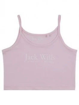 Image of Jack Wills Girls Vest Top - Pink, Size Age: 5-6 Years, Women