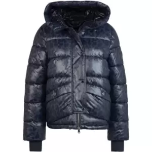 Image of BARBOUR INTERNATIONAL Printed Vienna Quilted Jacket - Black