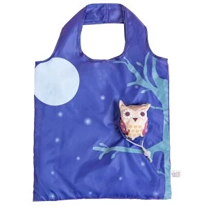 image of Sass & Belle Owl Foldable Shopping Bag