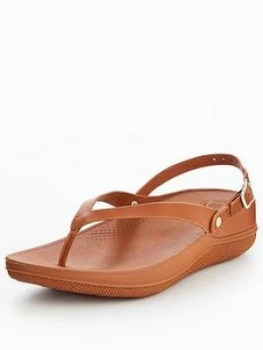 image of FitFlop Flip Leather Sandal Caramel Caramel Size 3 Women