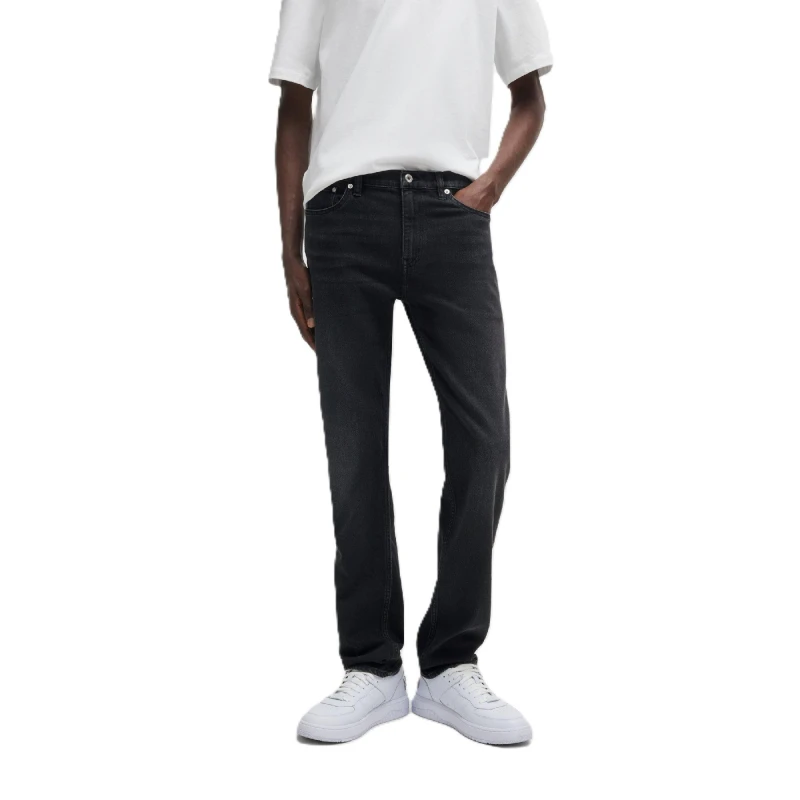 Image of Hugo Mens Ash Slim Fit Jeans Dark Grey male 29W R