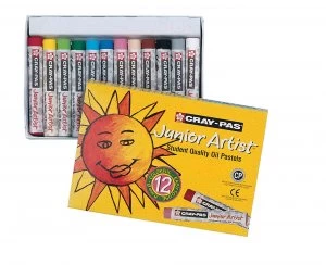 Image of Cray Pas Junior Artist Set 12 Assorted Oil Pastels