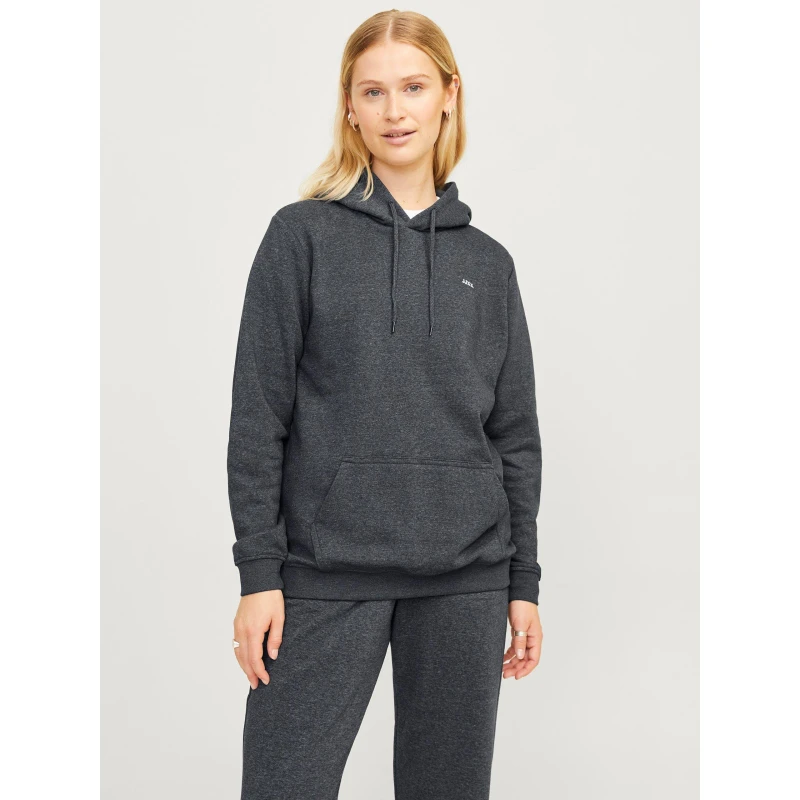 Image of JJXX Womens Abbie Long-Sleeve Hoodie Dk Grey Melange female 14 (L)