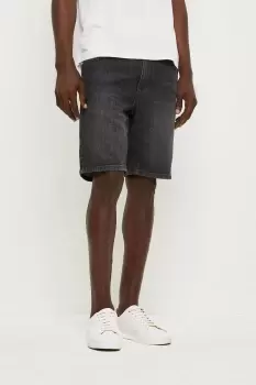 image of Mens Plus And Tall Charcoal Denim Shorts