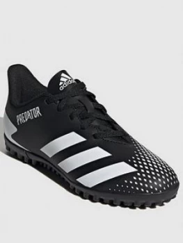 Image of Adidas Junior Predator 20.4 Astro Turf Football Boot - Black