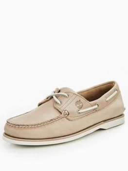 Timberland Classic 2 Eyelet Boat Shoe Beige Size 11 Men