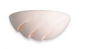 Image of 1 Light Ceramic Indoor Wall Uplighter - 100W Unglazed, E27