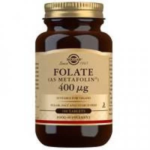 Image of Solgar Vitamins Folate (as Metafolin(R)) 400 ug Tablets x 100