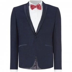 Label Lab Wonder Textured Suit Jacket - Navy