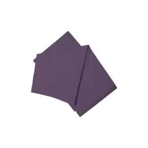 Image of Easy Care Minimum Iron Flat Sheet Double Mauve