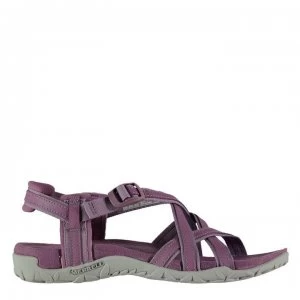 image of Merrell Terran Ari Lattice Ladies Sandals - Very Grape