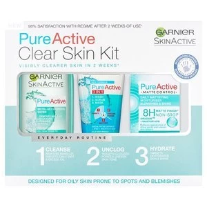 Image of Pure Active Anti Blemish 3 Step Regime Kit Oily Skin