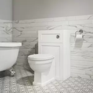 Image of White Soft Close Wood Toilet Seat - Baxenden