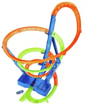 image of Hot Wheels Action Spiral Speed Crash Track Set