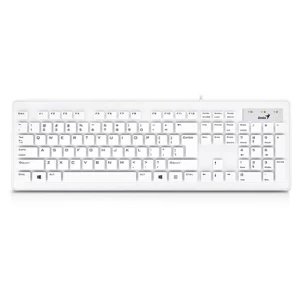 image of Genius Slimstar 130 Slim Design USB Keyboard White UK Layout