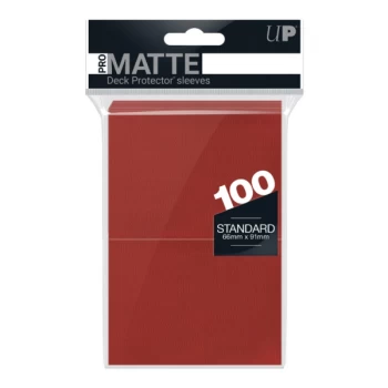 Image of Ultra Pro PRO-Matte Standard Sleeves: Red - 100 Sleeves
