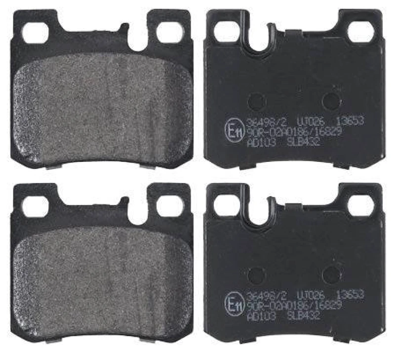 Image of A.B.S. 36498/2 Brake pad set prepared for wear warning indicator Brake Pad Set,disc brake (402)