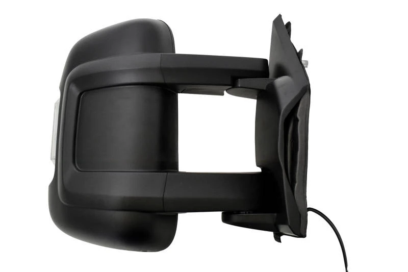 Image of PRASCO FT9307021 Wing mirror Right, black, Convex Outside Mirror (50)